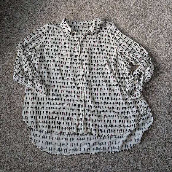 EUCJane & Delancey Anthropologie tunic blouse, size 3X - Picture 1 of 9